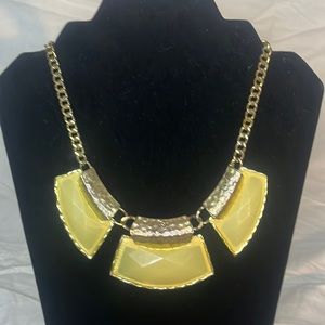 Bronze & off-white princess necklace